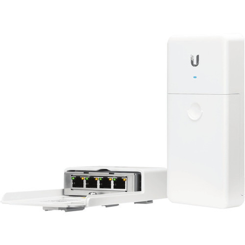 Ubiquiti Outdoor 4-Port PoE Passthrough Switch - 4 Ports - 2 Layer Supported - Twisted Pair N-SW