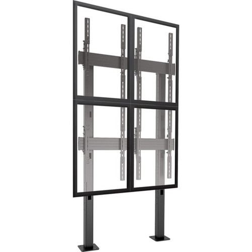 Chief FUSION 2 x 2 Portrait Micro-Adjustable Large Bolt-Down Freestanding Video Wall - Up to 50 Screen Support - 4536 kg Load - Flat LBM2X2UP