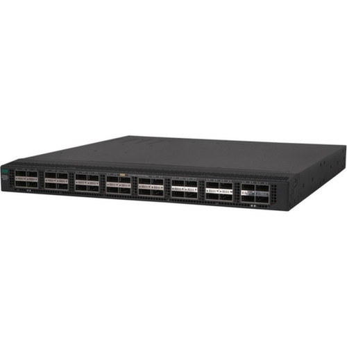 HPE FlexFabric 5945 32QSFP28 Switch - Manageable - 3 Layer Supported - Modular - 2 SFP Slots - 650 W Power Consumption - Optical Fiber JQ077A