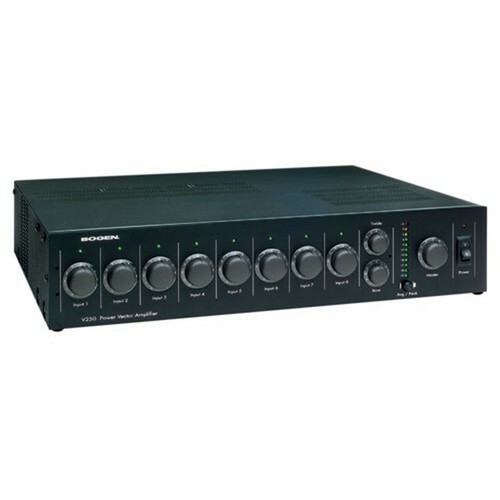 Bogen Power Vector V35 Amplifier - 35 W RMS - 8 Channel - 01 THD - 45 Hz V35
