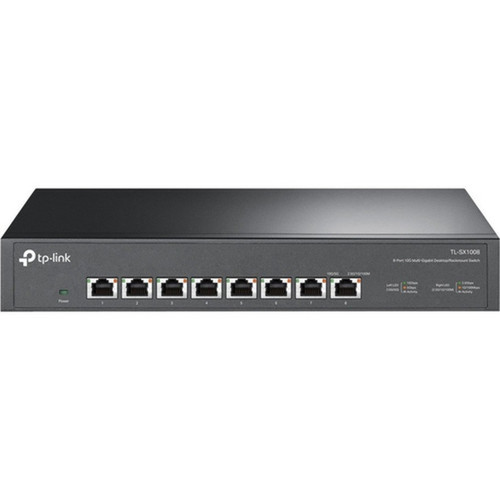 TP-Link 10G Multi-Gigabit Unmanaged Switch - 8 Ports - 2 Layer Supported - 3120 W Power Consumption - Twisted Pair - Desktop - 3 TL-SX1008