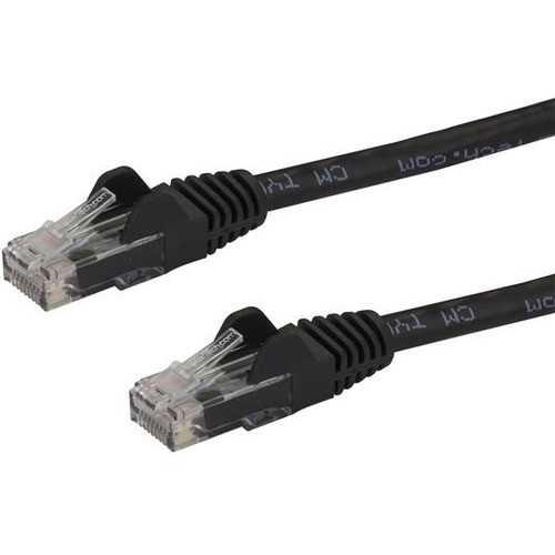 StarTech.com 100 ft Black Snagless Cat6 UTP Patch Cable - Category 6 - 100 ft - 1 x RJ-45 Male Network - 1 x RJ-45 Male Network - (Fleet Network)