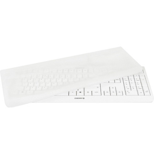CHERRY WHITE EZClean KC 1000 - Cable Connectivity - USB 20 Interface - 104 Key Email Browser Sleep Calculator Hot Keys - English EZN-0800EU-0