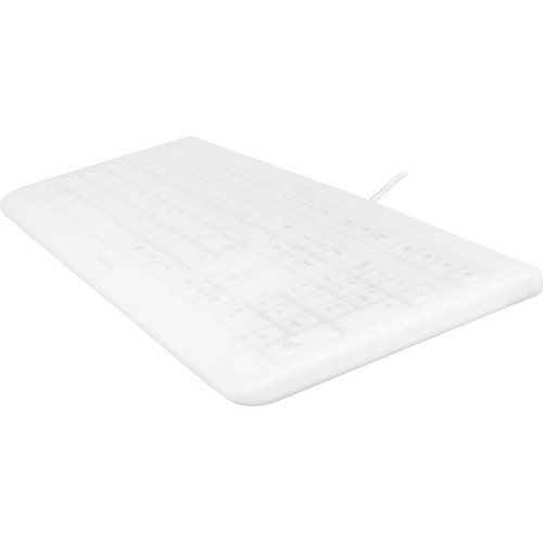 CHERRY WHITE EZClean KC 1000 - Cable Connectivity - USB 20 Interface - 104 Key Email Browser Sleep Calculator Hot Keys - English EZN-0800EU-0