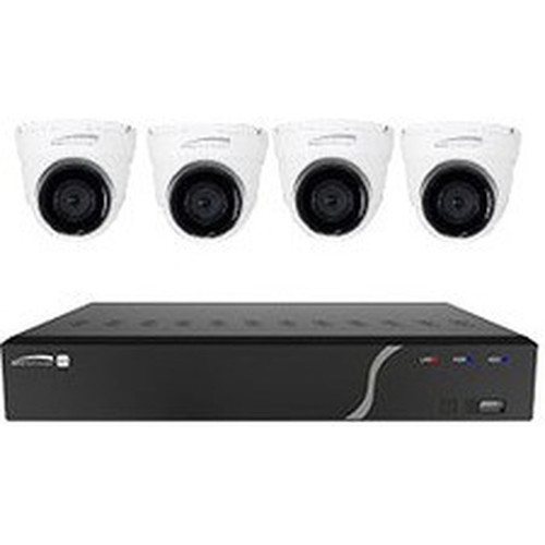Speco 4 Channel Surveillance Kit with Four 5MP IP Cameras - 1 TB HDD - Network Video Recorder Camera - 2592 x 1944 Camera Resolution ZIPK4T2