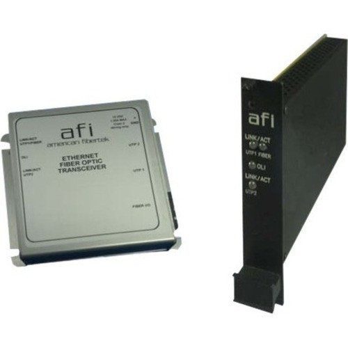 Afi 101001000Base-T to 1000Base-LX Ethernet Media Converter  3 Port Switch - 1 x Network RJ-45 - 1 x SC Ports - Single-mode - - - MRX-48-LX-SL-SC