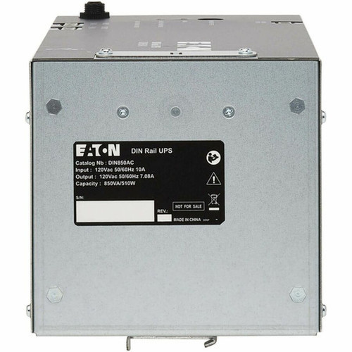 Eaton DIN850AC 850VA DIN Rail UPS - DIN Rail - 2 Minute Stand-by - 120 V AC Input - 120 V AC Output - Single Phase - Pulse-width Sine DIN850AC