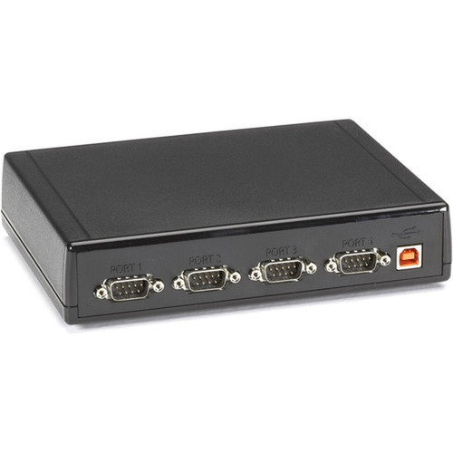 Black Box USB Hub RS-232RS-422RS-485 4-Port - USB - PC - 4 x Number of Serial Ports External - 1 x Number of USB Ports - TAA IC1022A