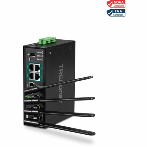 TRENDnet TI-WP100 Wi-Fi 5 IEEE 80211ac Ethernet Wireless Router - TAA Compliant - Dual Band - 240 GHz ISM Band - 5 GHz UNII Band - 5 TI-WP100