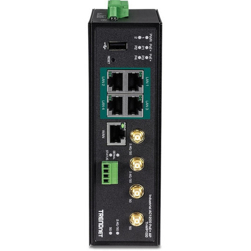 TRENDnet TI-WP100 Wi-Fi 5 IEEE 80211ac Ethernet Wireless Router - TAA Compliant - Dual Band - 240 GHz ISM Band - 5 GHz UNII Band - 5 TI-WP100