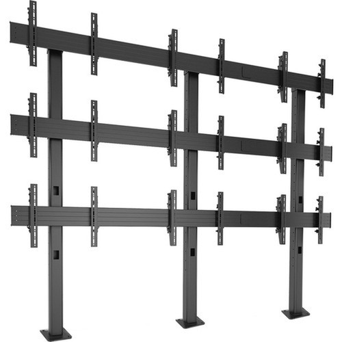 Chief FUSION LBM3X3U Floor Mount for Flat Panel Display - Black - Height Adjustable - 42 to 46 Screen Support - 27216 kg Load - 100 LBM3X3U
