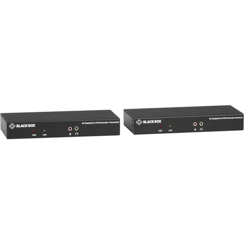 Black Box KVXLCDP-100 KVM Extender - 1 Computers - 1 Local Users - 32808 ft 100000 mm Range - 4K - 3840 x 2160 Maximum Video - KVXLCDP-100