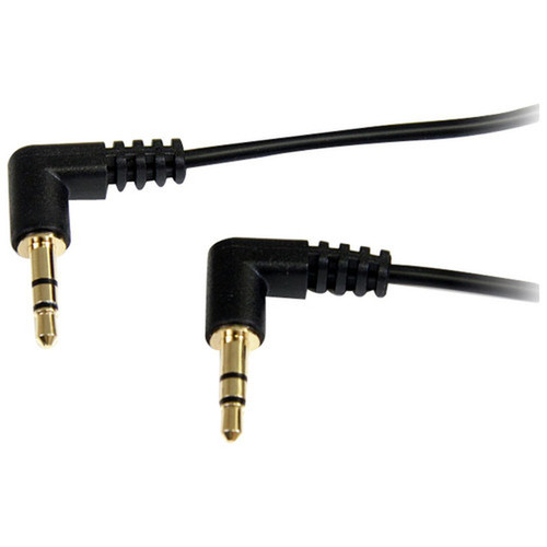 StarTechcom_1_ft_Slim_35mm_Right_Angle_Stereo_Audio_Cable_-_MM_-_Mini-phone_Male_Stereo_Audio_-_Mini-phone_Male_Stereo_Audio_-_1ft_MU1MMS2RA
