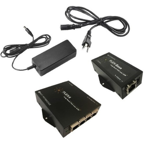 NVT Phybridge 4-Port FLEX Extender Kit - Network RJ-45 - 2000 ft 609600 mm Extended Range NV-FLX-04-XKIT