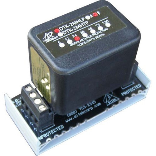 DITEK Voice Data and Signaling Circuit Modular Surge Protection - Terminal Block - 20 kA - TAA Compliant DTK-2MHLP75B