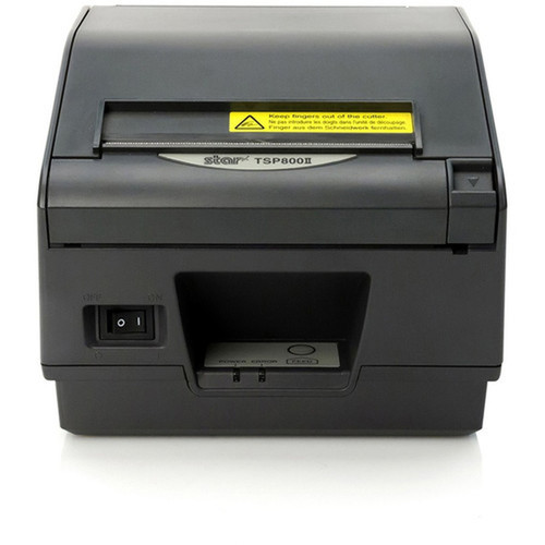 Star Micronics TSP800II Thermal Receipt and Label Printer Ethernet CloudPRNT USB Two Peripheral USB Gray - Cutter External Power 37966700