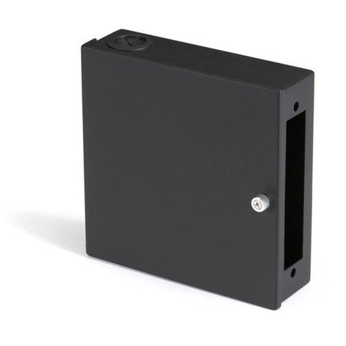 Black Box Mini Wallmount Fiber Enclosure One Adapter Panel Non-Locking - For Patch Panel LAN Switch - Wall Mountable - Cold-rolled JPM399A-R2