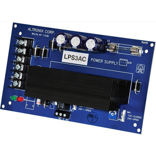 Altronix LPS3AC Proprietary Power Supply - 16 V AC 28 V AC Input - 12 V DC 24 V DC Output - 1 12V Rails LPS3AC