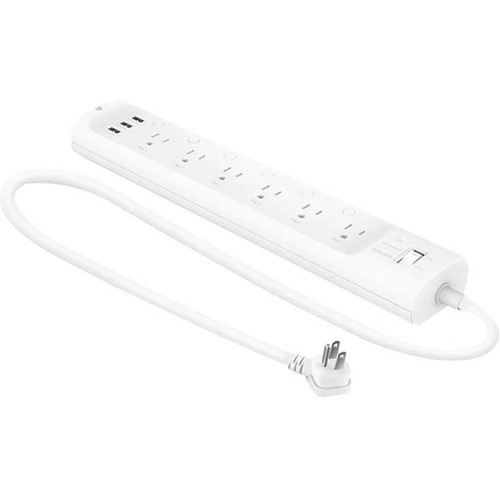 TP-Link Kasa Smart Wi-Fi Power Strip - 3-prong - 6 x AC Power 3 x USB - 15 A Current - 120 V AC Voltage - 188 kW HS300