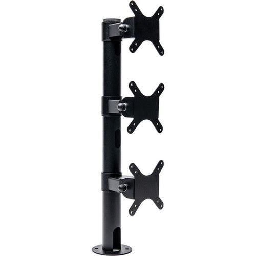 Star Micronics mUNITE TRI MOUNT BLK Mounting Pole for Tablet - Black - 3 Displays Supported - 22 Screen Support - 5 kg Load - 75 x 37954640