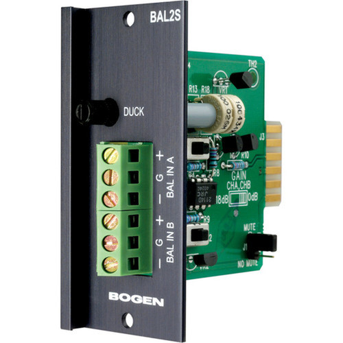 Bogen BAL2S Balanced Input Module - 130 3302 mm Width x 350 8890 mm Depth x 310 7874 mm Height BAL2S