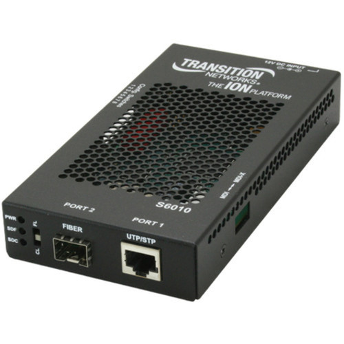 Transition Networks S6010 Media Converter - T1E1 - 1 x Expansion Slots - 1 x SFP Slots - External S6010-1040-NA