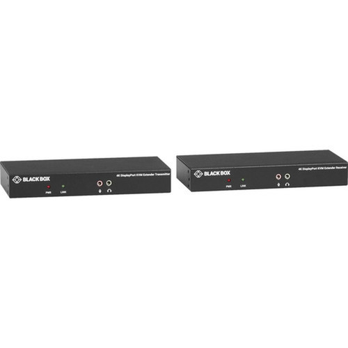 Black Box KVXLCDPF-100 KVM Extender - 1 Computers - 1 Local Users - 3280840 ft 10000000 mm Range - 4K - 3840 x 2160 Maximum - 5 KVXLCDPF-100
