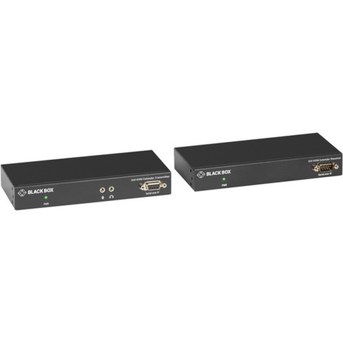 Black Box KVM Extender Fiber - SH DVI-D USB 20 Serial Audio Local Video - 1 Computers - 1 Local Users - 9842520 ft 30000000 mm KVXLCF-100-R2