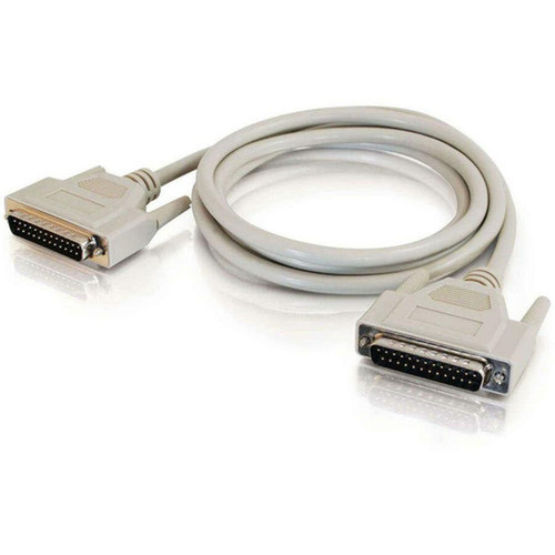 C2G Modem Cable - DB-25 Male - DB-25 Male - 305m - Beige 02666