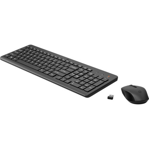 HP 150 Wired Mouse and Keyboard - USB Type A Plunger Cable Keyboard - Black - USB Type A Cable Mouse - Optical - 1600 dpi - Black - 240J7AAABL