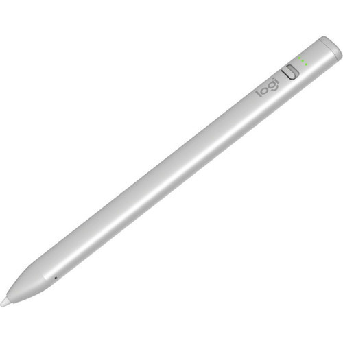 Logitech Crayon Stylus - Capacitive Touchscreen Type Supported - Replaceable Stylus Tip - Aluminum PolycarbonateAcrylonitrile - 914-000070