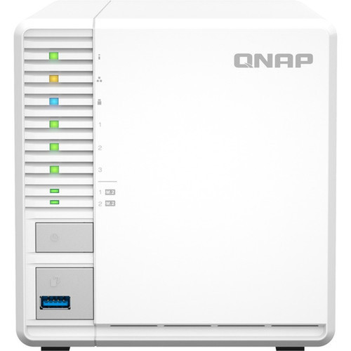 QNAP TS-364-8G SANNAS Storage System - Intel Celeron N5095 Quad-core 4 Core - 3 x HDD Supported - 0 x HDD Installed - 3 x SSD - 0 x TS-364-8G-US