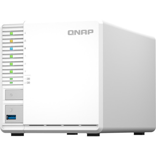 QNAP TS-364-8G SANNAS Storage System - Intel Celeron N5095 Quad-core 4 Core - 3 x HDD Supported - 0 x HDD Installed - 3 x SSD - 0 x TS-364-8G-US