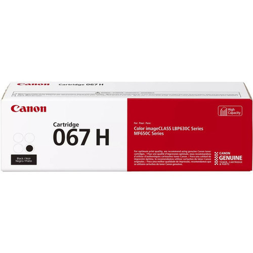 Canon 067 Original High Yield Laser Toner Cartridge - Black - 1 Each - 3130 Pages 5106C001
