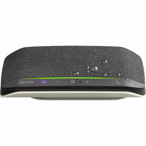 HP Poly 7S4M6AA Poly Sync 10 Speakerphone - USB Conference Device with Built-in Microphone - Noise Suppression - Echo Cancellation - Black