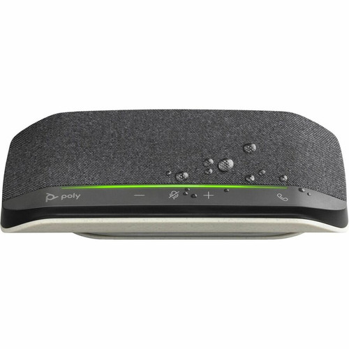 HP Poly 7S4M6AA Poly Sync 10 Speakerphone - USB Conference Device with Built-in Microphone - Noise Suppression - Echo Cancellation - Black