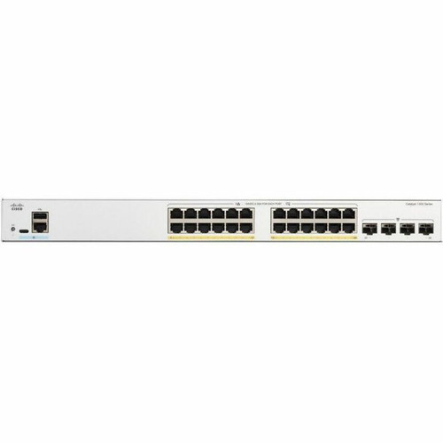 Cisco Catalyst C1300-24FP-4G Ethernet Switch - 24 Ports - Manageable - Gigabit Ethernet - 10/100/1000Base-T, 1000Base-X - 3 Layer - - (C1300-24FP-4G)