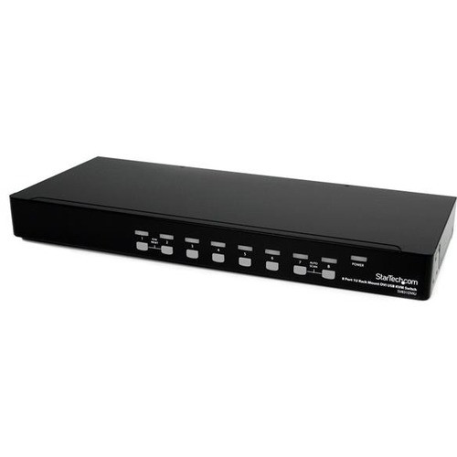 StarTech.com 8 Port 1U Rackmount DVI USB KVM Switch - 8 Port - 1U - Rack-mountable (Fleet Network)