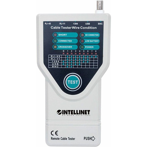 Manhattan 780094 5-in-1 Cable Tester - LAN - Coaxial BNC - USB - RJ-11 Testing - 600 ft Length Measurement