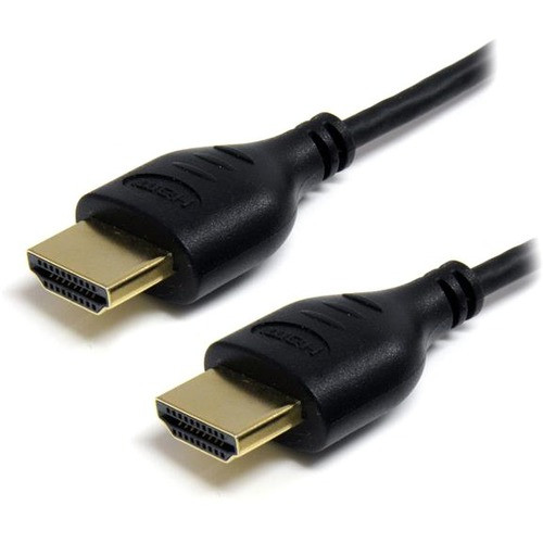StarTech.com 3 ft Slim High Speed HDMI Cable with Ethernet - Ultra HD 4k x 2k HDMI Cable - HDMI to HDMI M/M - HDMI - 3 ft - 1 Pack - 1 (Fleet Network)