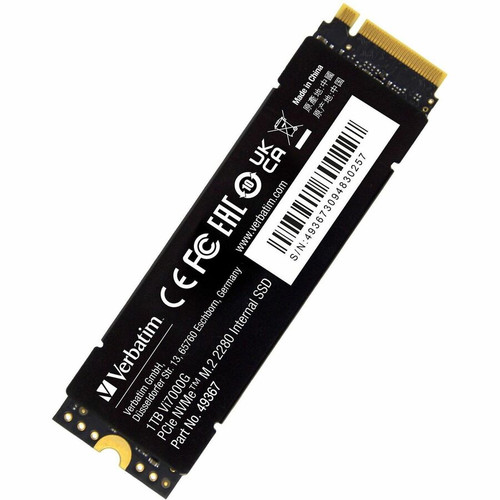 Verbatim Vi7000 1 TB Solid State Drive - M.2 2280 Internal - PCI Express NVMe (PCI Express NVMe 4.0 x4) - Motherboard, Desktop PC, - - (Fleet Network)
