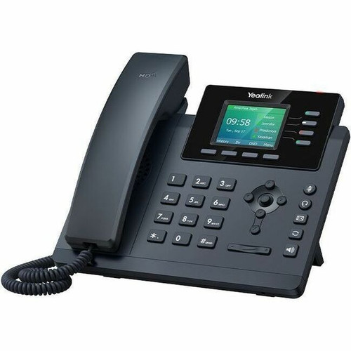 Yealink SIP-T34W IP Phone - Corded - Corded/Cordless - Wi-Fi, Bluetooth - Wall Mountable - Classic Gray - 4 x Total Line - VoIP - 2.4" (Fleet Network)