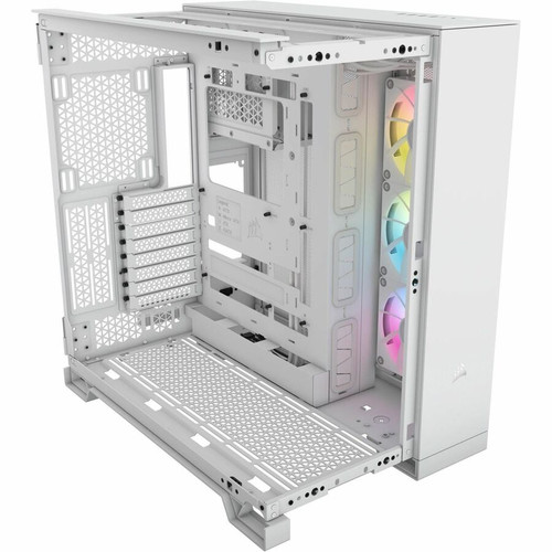 Corsair iCUE LINK 6500X RGB Mid-Tower ATX Dual Chamber PC Case - White - Mid-tower - White - Tempered Glass - Micro ATX, Mini ITX - 10 (Fleet Network)