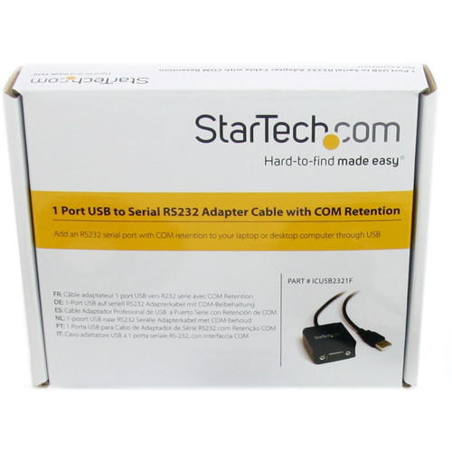 StarTechcom_USB_to_Serial_Adapter_-_1_port_-_USB_Powered_-_FTDI_USB_UART_Chip_-_DB9_9-pin_-_USB_to_RS232_Adapter_-_DB-9_Male_USB_-_ICUSB2321F