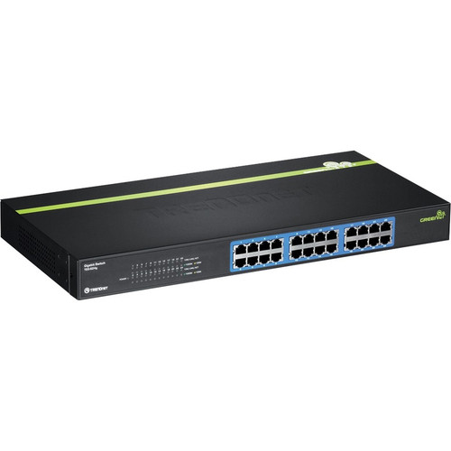 TRENDnet TEG-S24g Unmanaged Ethernet Switch - 24 Ports - 2 Layer Supported - Rack-mountable - Lifetime Limited Warranty (Fleet Network)