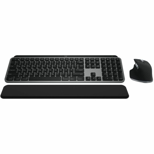 Logitech MX Keys S Combo Keyboard & Mouse - Wireless Bluetooth Keyboard - Space Gray - Wireless Bluetooth Mouse - Darkfield - 8000 dpi (Fleet Network)