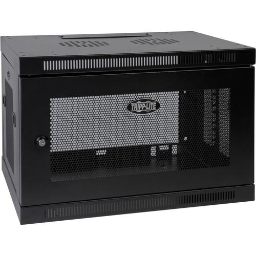 Tripp Lite SmartRack SRW9U Enclosure Rack Cabinet - 9U Rack Height x 19" (482.60 mm) Rack Width - Wall Mountable - Black - 90.72 kg (Fleet Network)