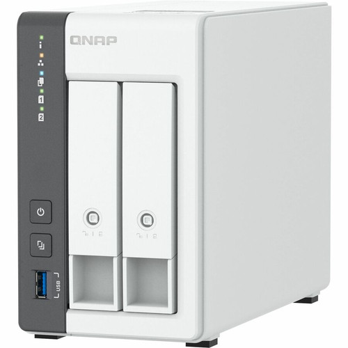 QNAP TS-216G SAN/NAS Storage System - ARM Cortex A55 Quad-core (4 Core) 2 GHz - 2 x HDD Supported - 0 x HDD Installed - 2 x SSD - 0 x (Fleet Network)