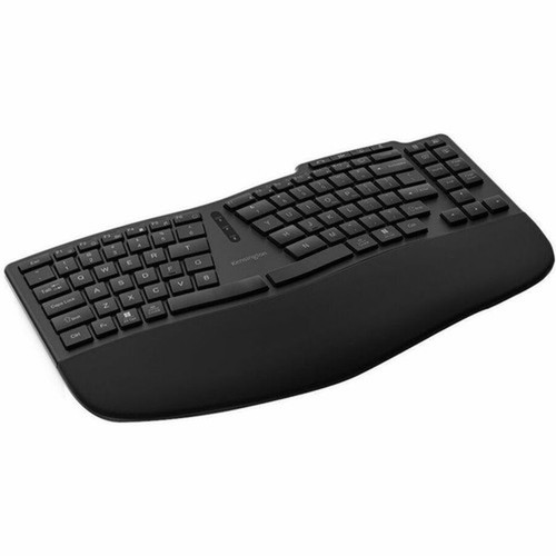 Kensington Pro Fit Ergo KB675 EQ TKL Rechargeable Keyboard - Wireless Connectivity - Bluetooth - 3281 ft 10000 mm - 240 GHz - USB K75491US