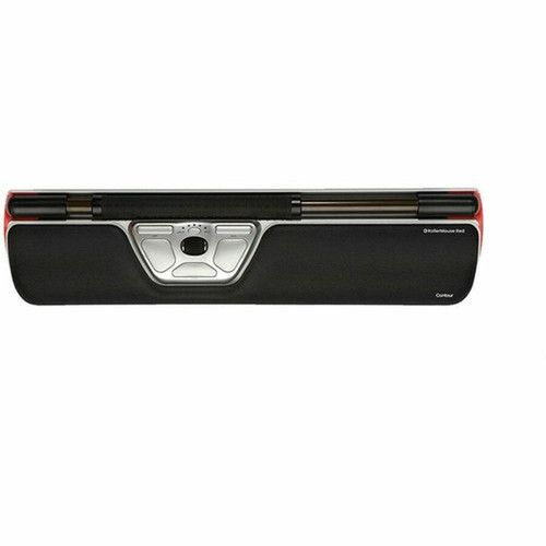 Contour RollerMouse Red - Cable - USB Type C - 2800 dpi - Scroll Wheel - 7 Buttons - 6 Programmable Buttons - SmallMediumLarge CDRMRED20110